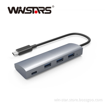 Supports Hot-swapping and Plug-and-play 4-port USB 3.0 Hub